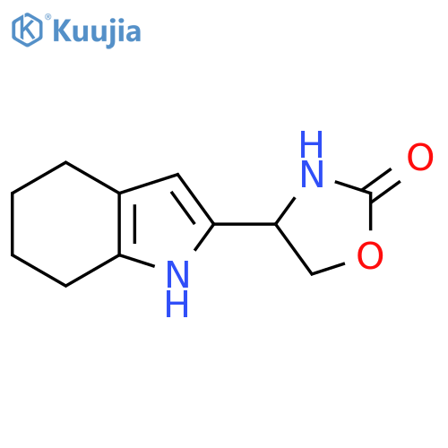 4-(4,5,6,7-tetrahydro-1H-indol-2-yl)-1,3-oxazolidin-2-one structure