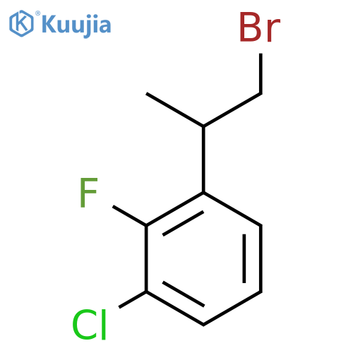 1-(1-bromopropan-2-yl)-3-chloro-2-fluorobenzene structure