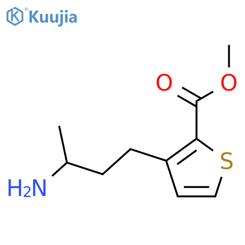methyl 3-(3-aminobutyl)thiophene-2-carboxylate structure
