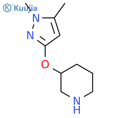 3-(1,5-dimethyl-1H-pyrazol-3-yl)oxypiperidine structure