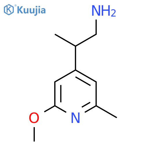 2-(2-methoxy-6-methylpyridin-4-yl)propan-1-amine structure