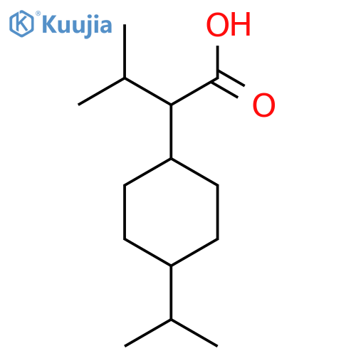 3-methyl-2-4-(propan-2-yl)cyclohexylbutanoic acid structure