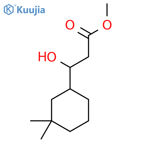 methyl 3-(3,3-dimethylcyclohexyl)-3-hydroxypropanoate structure