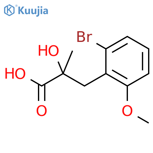 3-(2-bromo-6-methoxyphenyl)-2-hydroxy-2-methylpropanoic acid structure