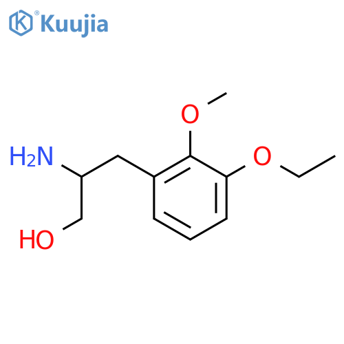 2-amino-3-(3-ethoxy-2-methoxyphenyl)propan-1-ol structure