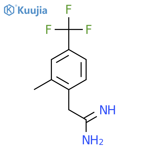 2-2-methyl-4-(trifluoromethyl)phenylethanimidamide structure