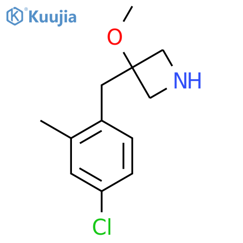 3-(4-chloro-2-methylphenyl)methyl-3-methoxyazetidine structure