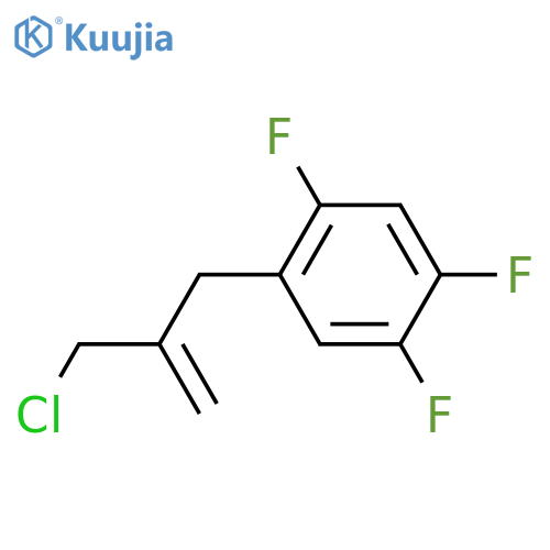 1-2-(chloromethyl)prop-2-en-1-yl-2,4,5-trifluorobenzene structure