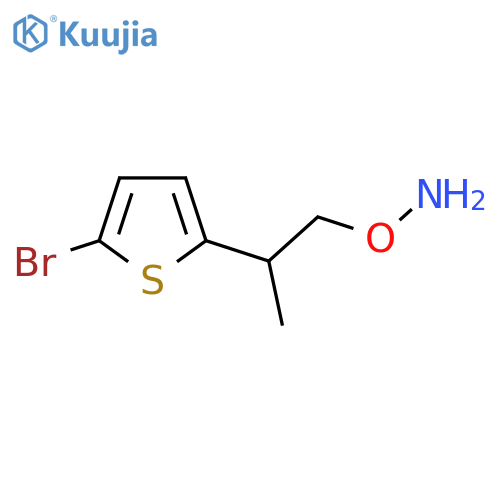 O-2-(5-bromothiophen-2-yl)propylhydroxylamine structure