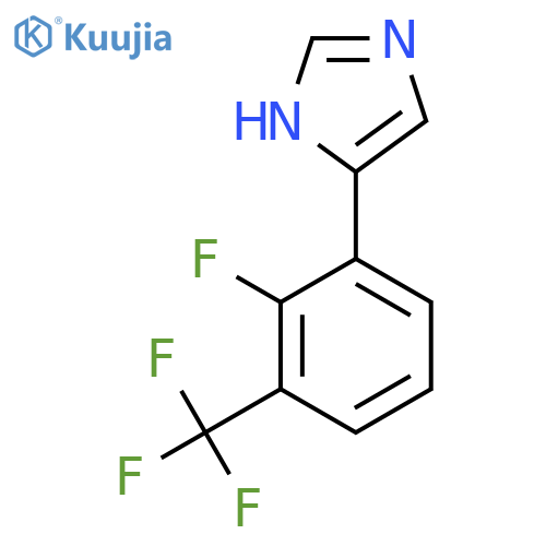 4-2-fluoro-3-(trifluoromethyl)phenyl-1H-imidazole structure
