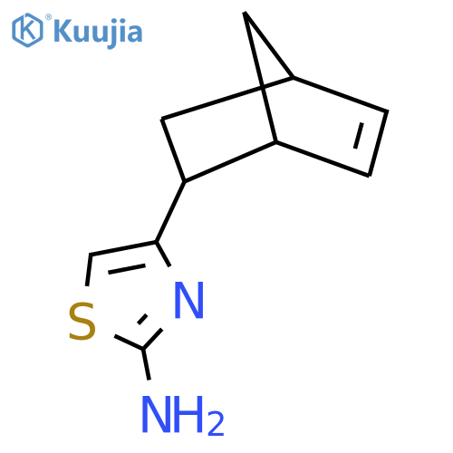 4-{bicyclo2.2.1hept-5-en-2-yl}-1,3-thiazol-2-amine structure
