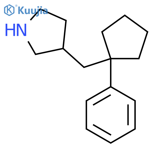 3-(1-phenylcyclopentyl)methylpyrrolidine structure