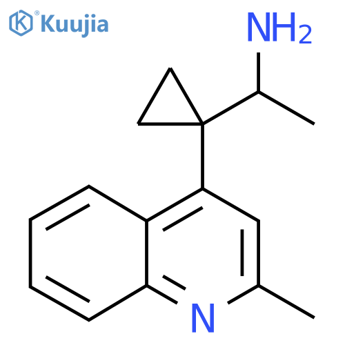 1-1-(2-methylquinolin-4-yl)cyclopropylethan-1-amine structure