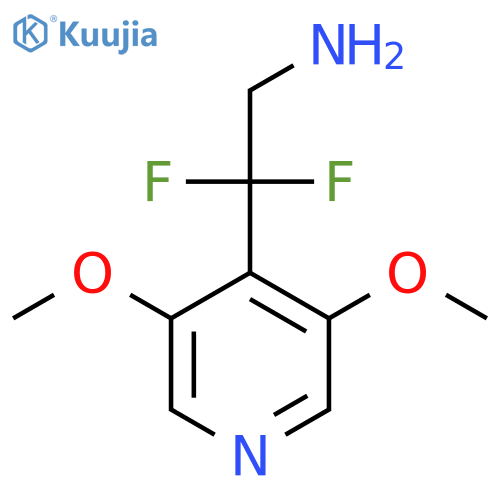 2-(3,5-dimethoxypyridin-4-yl)-2,2-difluoroethan-1-amine structure
