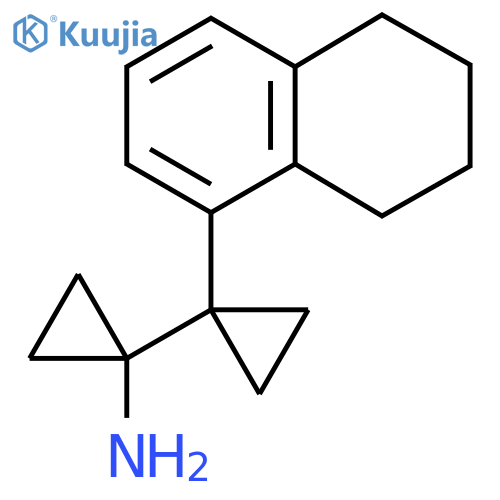 1-1-(5,6,7,8-tetrahydronaphthalen-1-yl)cyclopropylcyclopropan-1-amine structure
