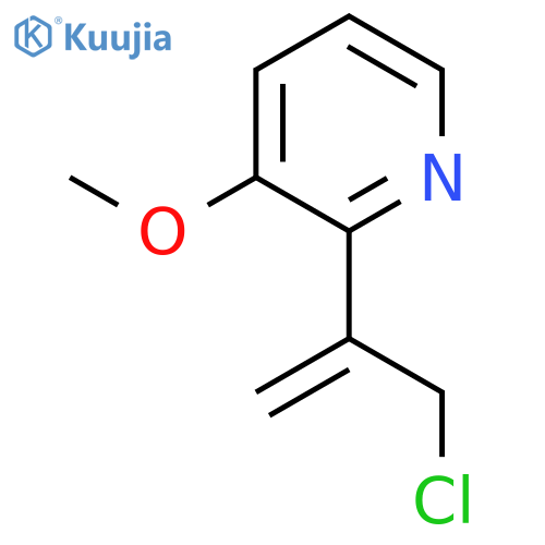2-(3-chloroprop-1-en-2-yl)-3-methoxypyridine structure