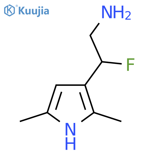 2-(2,5-dimethyl-1H-pyrrol-3-yl)-2-fluoroethan-1-amine structure
