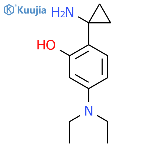 2-(1-Aminocyclopropyl)-5-(diethylamino)phenol structure
