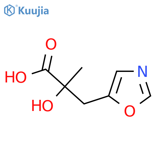 2-hydroxy-2-methyl-3-(1,3-oxazol-5-yl)propanoic acid structure