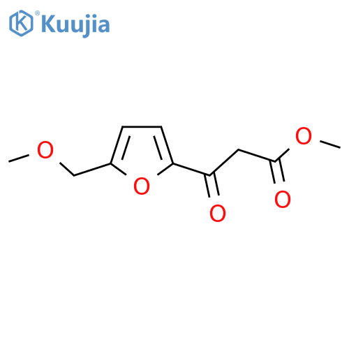 methyl 3-5-(methoxymethyl)furan-2-yl-3-oxopropanoate structure