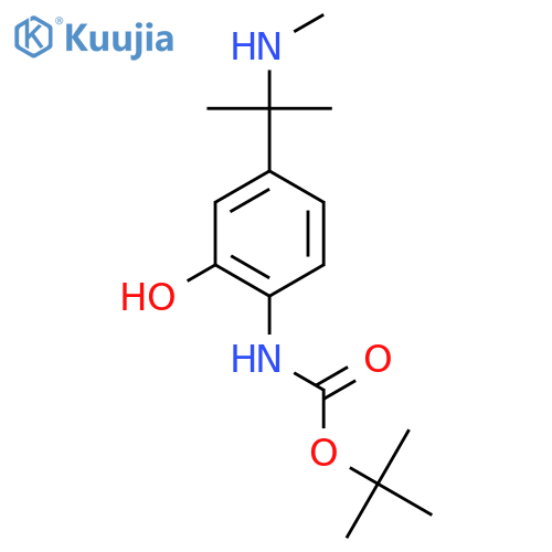 tert-butyl N-{2-hydroxy-4-2-(methylamino)propan-2-ylphenyl}carbamate structure