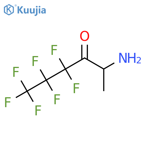 2-amino-4,4,5,5,6,6,6-heptafluorohexan-3-one structure