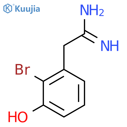 2-(2-bromo-3-hydroxyphenyl)ethanimidamide structure