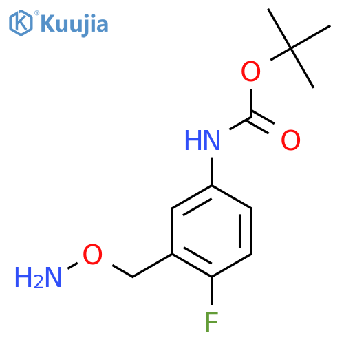 tert-butyl N-{3-(aminooxy)methyl-4-fluorophenyl}carbamate structure