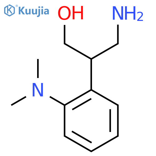 3-amino-2-2-(dimethylamino)phenylpropan-1-ol structure