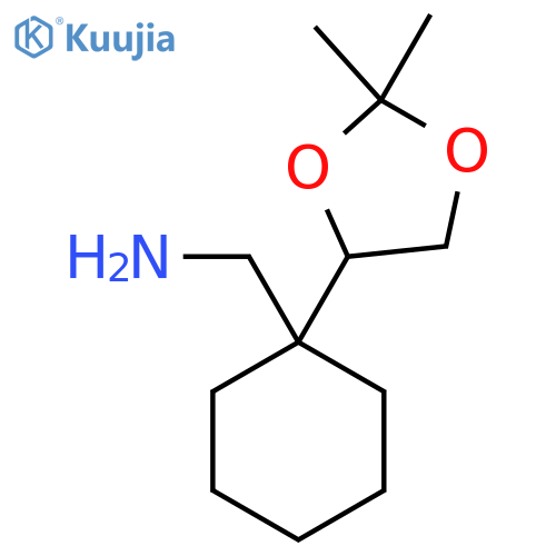 1-(2,2-dimethyl-1,3-dioxolan-4-yl)cyclohexylmethanamine structure