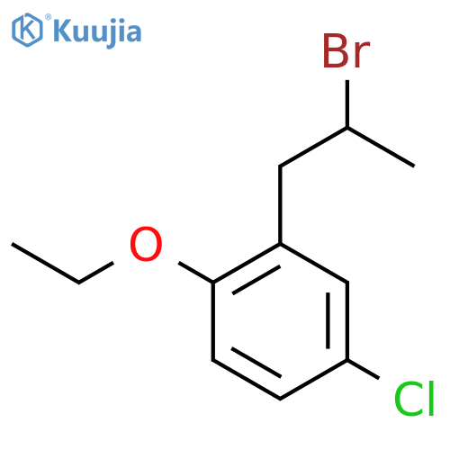 2-(2-bromopropyl)-4-chloro-1-ethoxybenzene structure