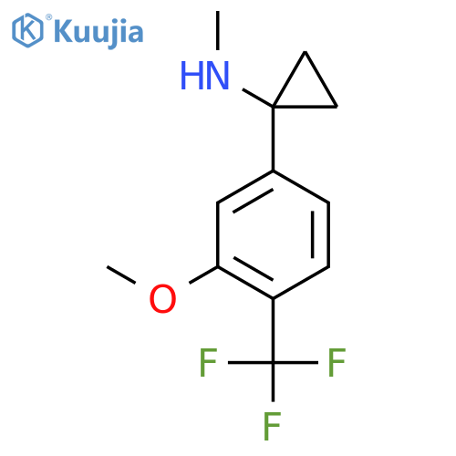 1-3-methoxy-4-(trifluoromethyl)phenyl-N-methylcyclopropan-1-amine structure