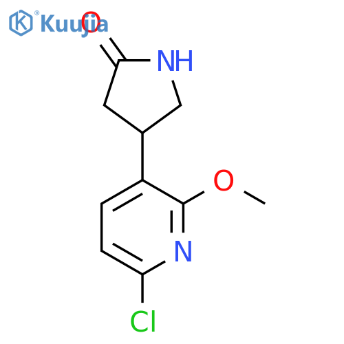 4-(6-chloro-2-methoxypyridin-3-yl)pyrrolidin-2-one structure