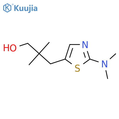 3-2-(dimethylamino)-1,3-thiazol-5-yl-2,2-dimethylpropan-1-ol structure