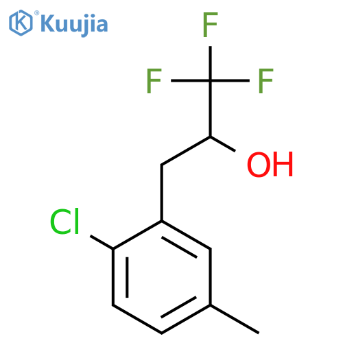 3-(2-chloro-5-methylphenyl)-1,1,1-trifluoropropan-2-ol structure