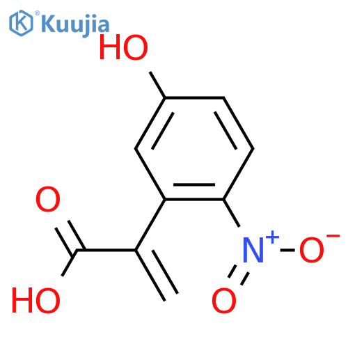 2-(5-hydroxy-2-nitrophenyl)prop-2-enoic acid structure
