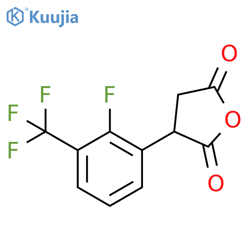 3-2-fluoro-3-(trifluoromethyl)phenyloxolane-2,5-dione structure