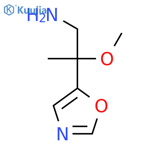2-methoxy-2-(1,3-oxazol-5-yl)propan-1-amine structure