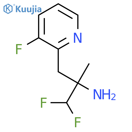 1,1-difluoro-3-(3-fluoropyridin-2-yl)-2-methylpropan-2-amine structure