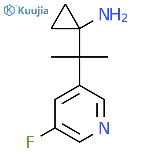 1-2-(5-fluoropyridin-3-yl)propan-2-ylcyclopropan-1-amine structure