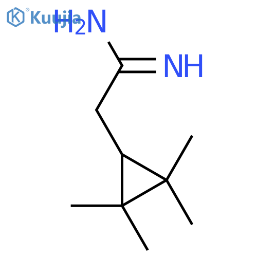 2-(2,2,3,3-tetramethylcyclopropyl)ethanimidamide structure