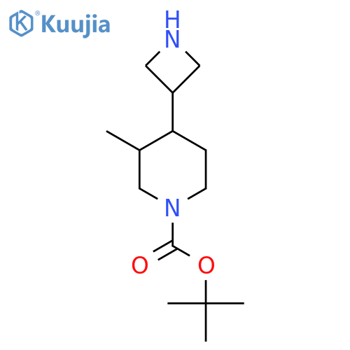 tert-butyl 4-(azetidin-3-yl)-3-methylpiperidine-1-carboxylate structure