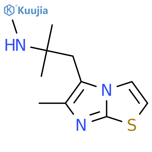 methyl(2-methyl-1-{6-methylimidazo2,1-b1,3thiazol-5-yl}propan-2-yl)amine structure