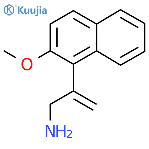 2-(2-methoxynaphthalen-1-yl)prop-2-en-1-amine structure