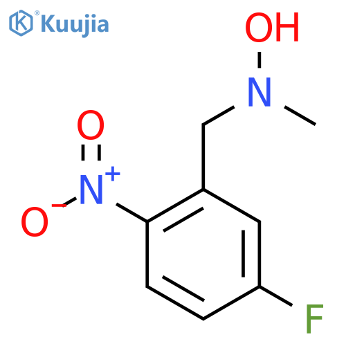 N-(5-fluoro-2-nitrophenyl)methyl-N-methylhydroxylamine structure