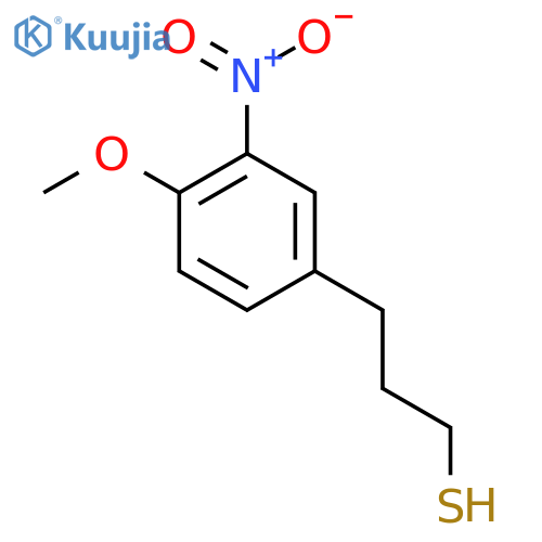 3-(4-methoxy-3-nitrophenyl)propane-1-thiol structure
