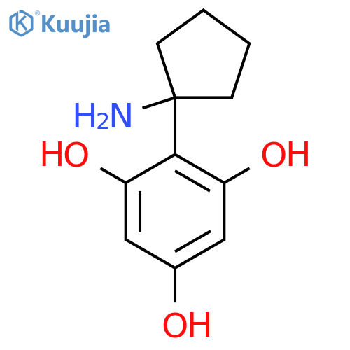 2-(1-aminocyclopentyl)benzene-1,3,5-triol structure