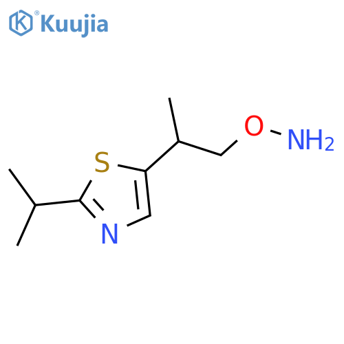 O-{2-2-(propan-2-yl)-1,3-thiazol-5-ylpropyl}hydroxylamine structure