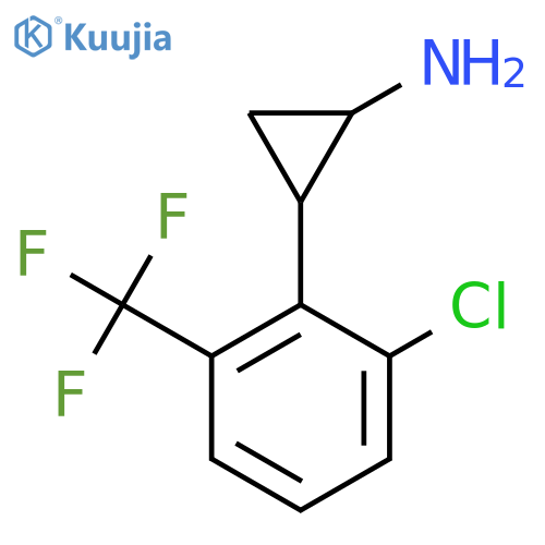 2-2-chloro-6-(trifluoromethyl)phenylcyclopropan-1-amine structure