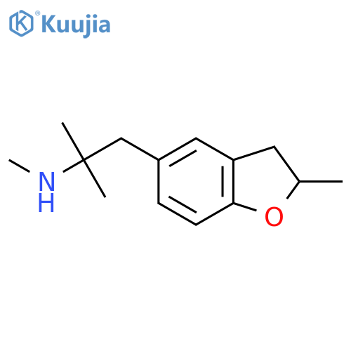 methyl2-methyl-1-(2-methyl-2,3-dihydro-1-benzofuran-5-yl)propan-2-ylamine structure